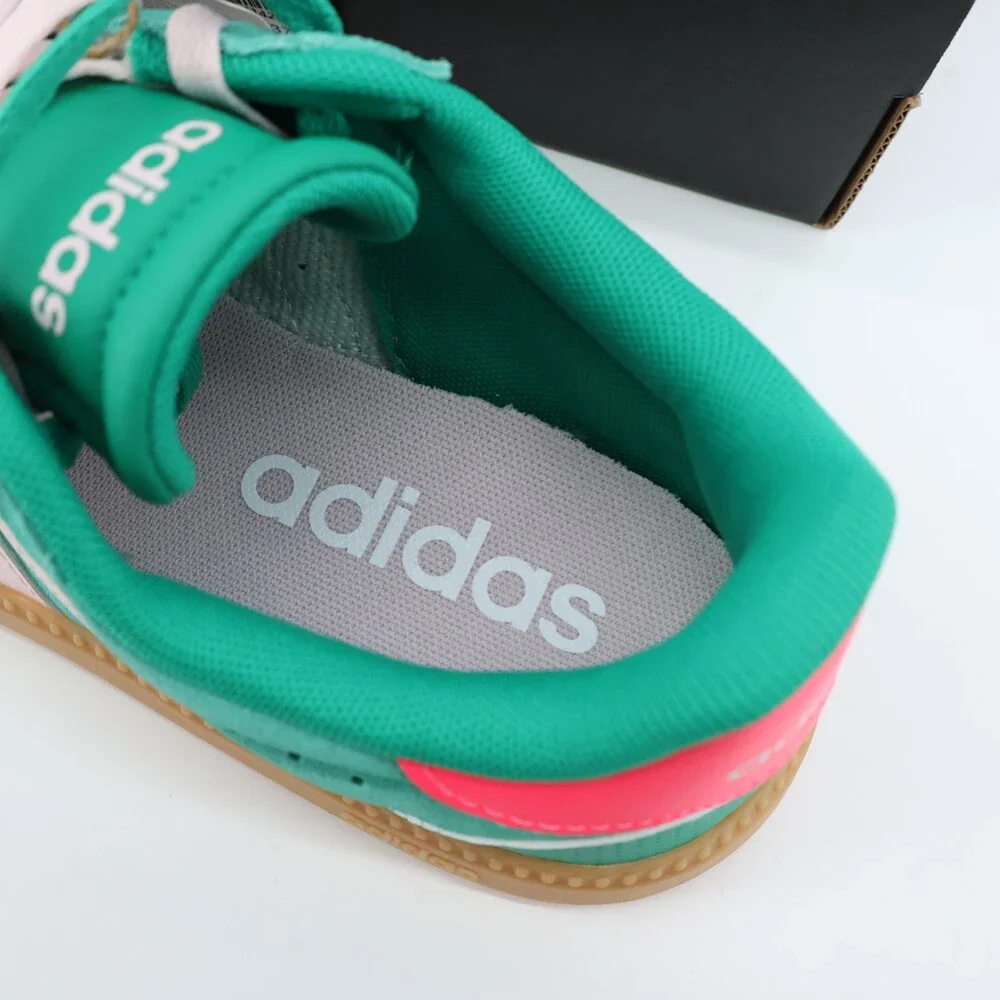 Adidas Breaknet Sleek J Kids US 5 Green Pink Gum Sole NWT EUR 37 1/3